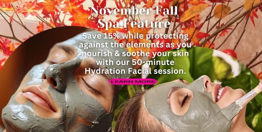 November Spa Specials at The Spa Within at The Lodge on Lake Detroit