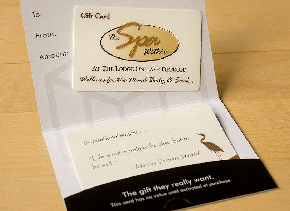 Spa Gift Cards from The Spa Within