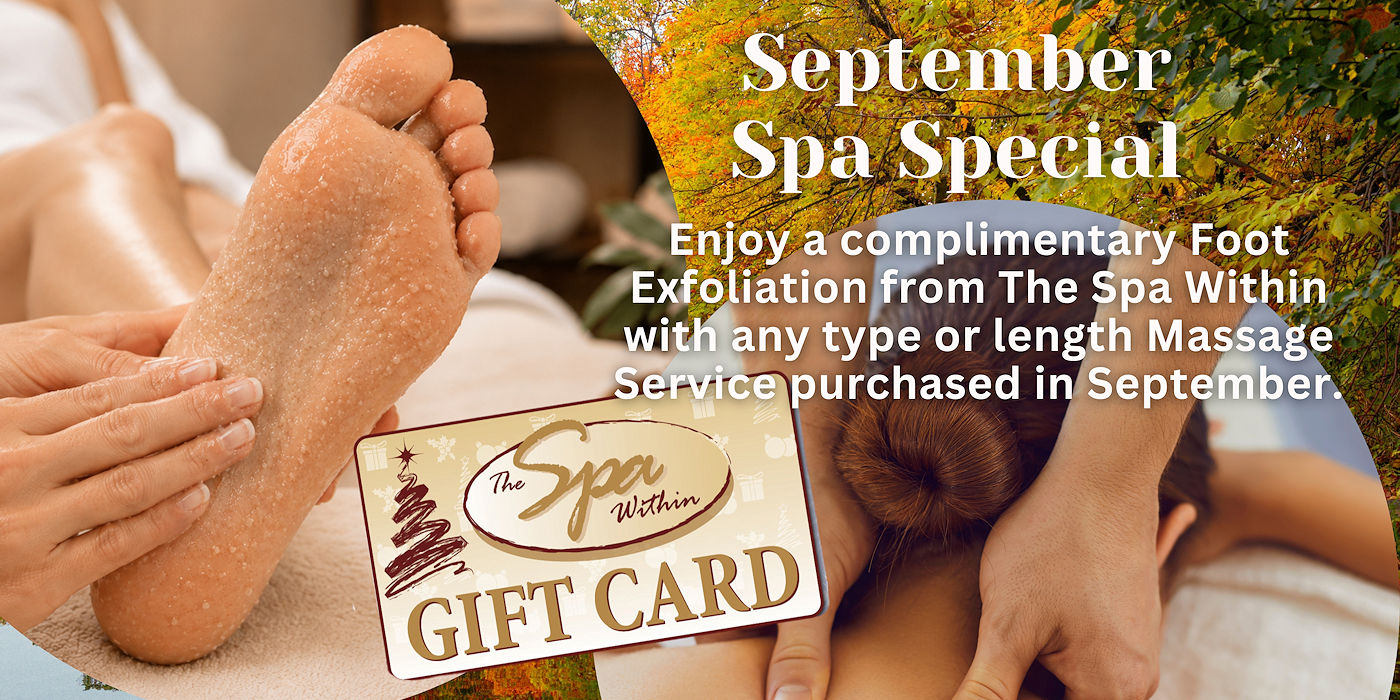 September Spa Specials at The Spa Within at The Lodge on Lake Detroit September Spa Specials at The Spa Within at The Lodge on Lake Detroit