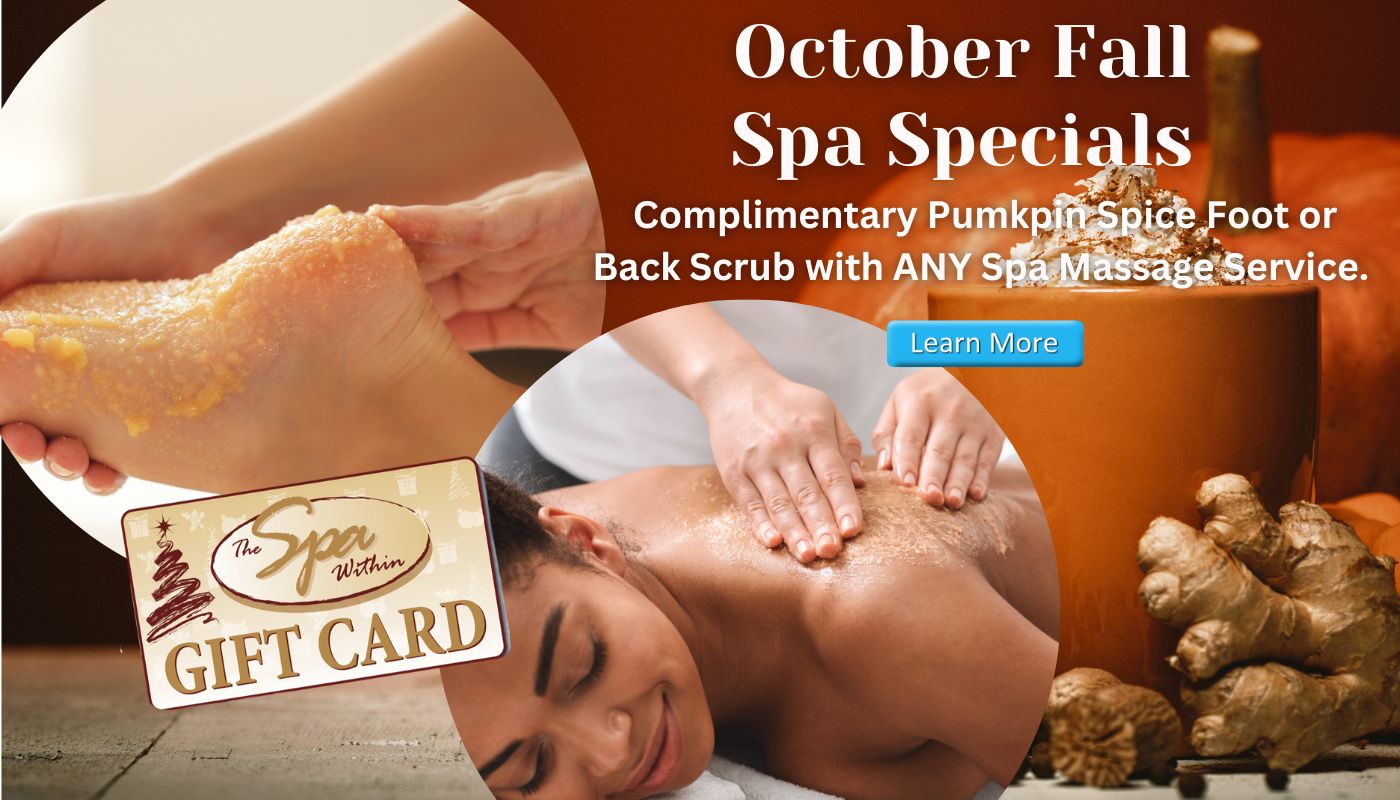 October Spa Specials at The Spa Within at The Lodge on Lake Detroit