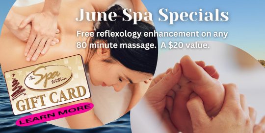 June Spa Specials at The Spa Within at The Lodge on Lake Detroit